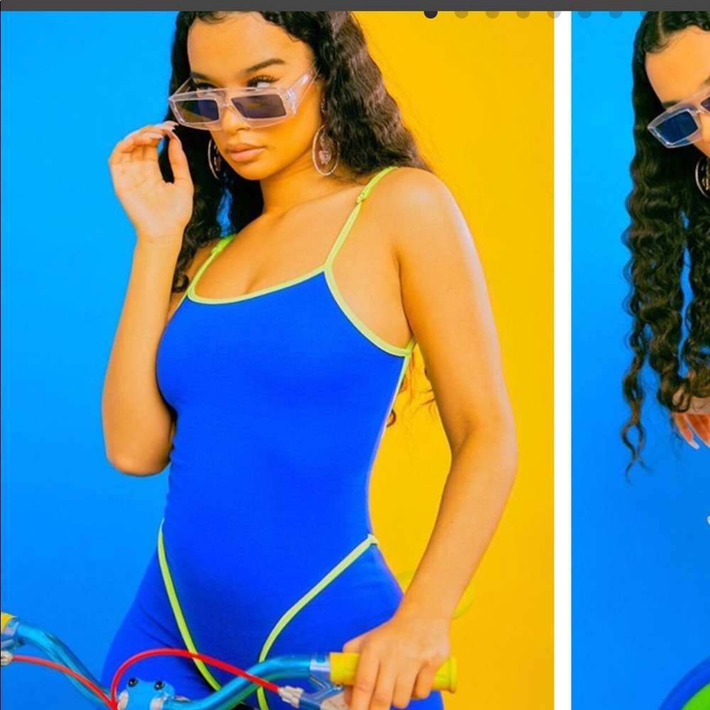 African Mall Contrast color romper